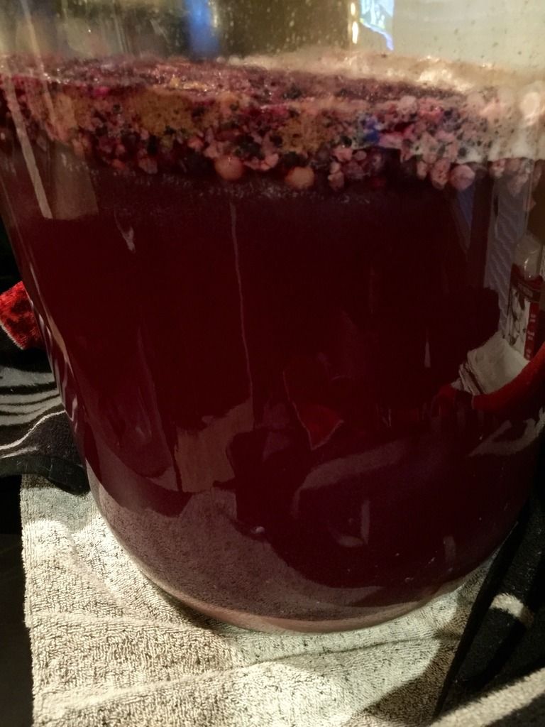 Secondary fermentation from fruit